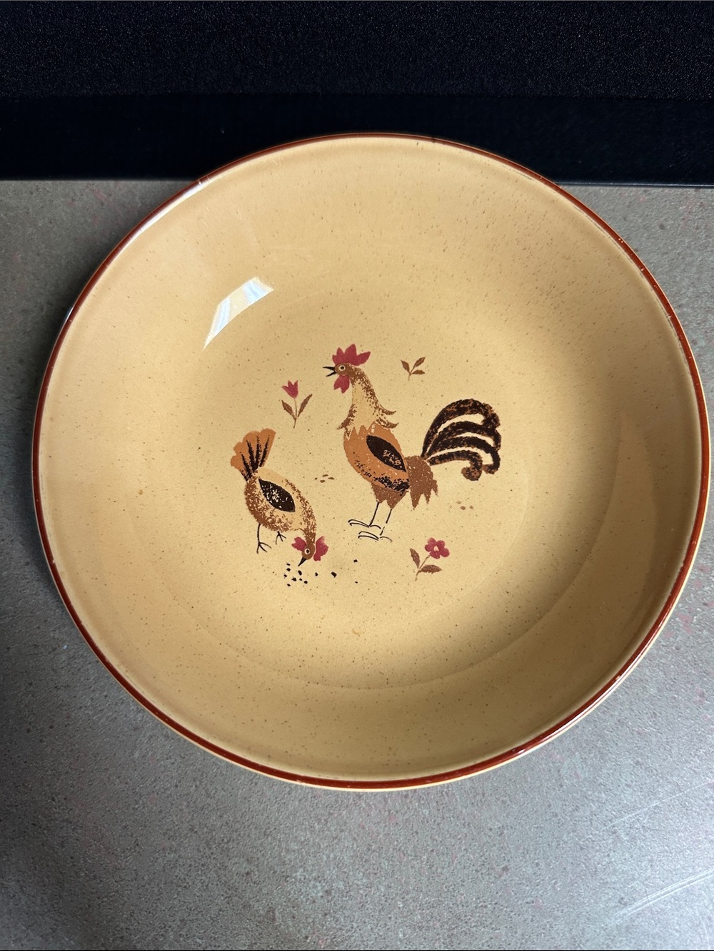 Vintage Harmony House China “Honey Hen” 6.5” Diameter Bowl